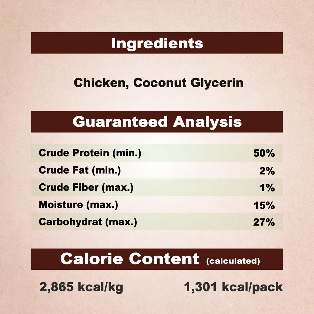 A Freschi Afreschi soft chicken dog treats daily bonding reward snack.