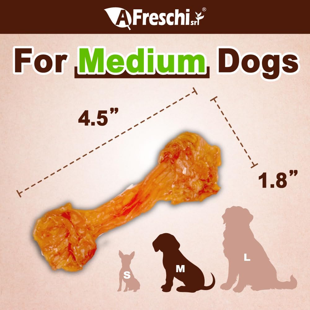 A Freschi srl hypoallergenic rawhide-free dog treats with simple ingredients