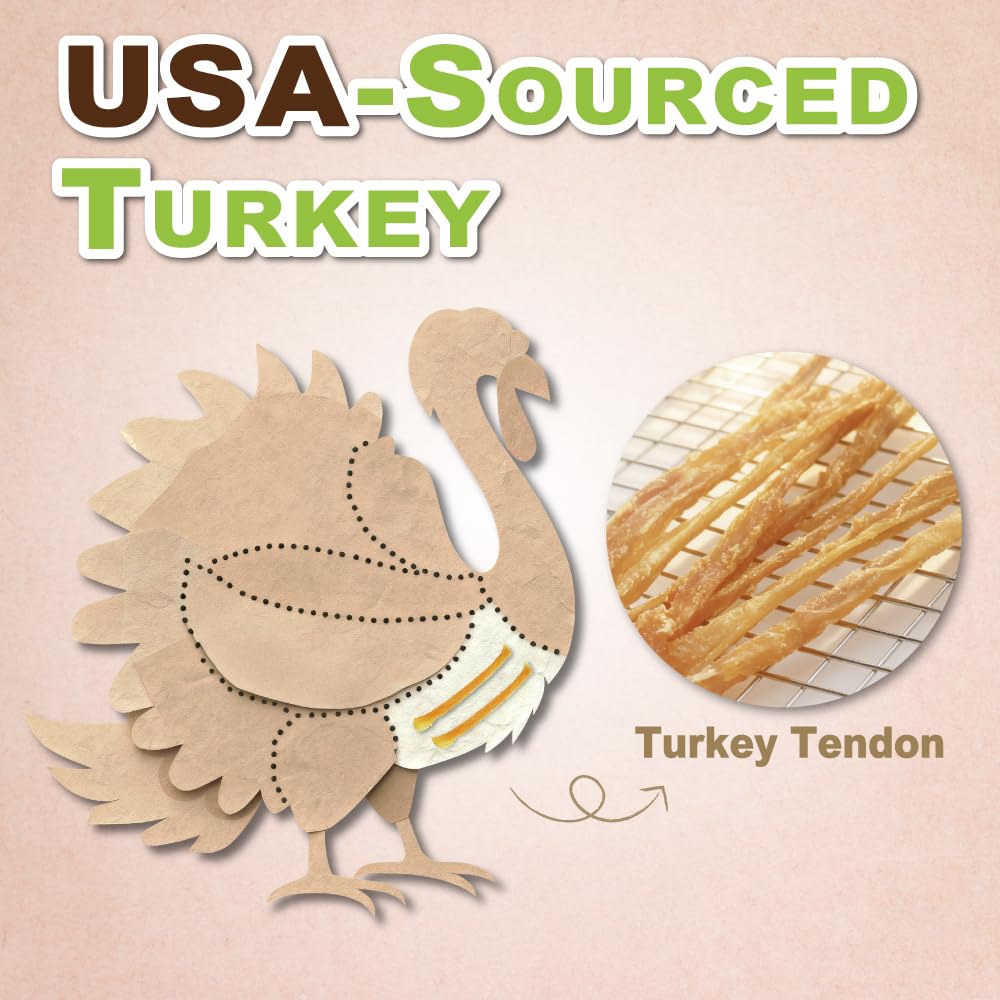 A Freschi srl Turkey Tendons hypoallergenic ingredients, clean recipe for sensitive stomachs.