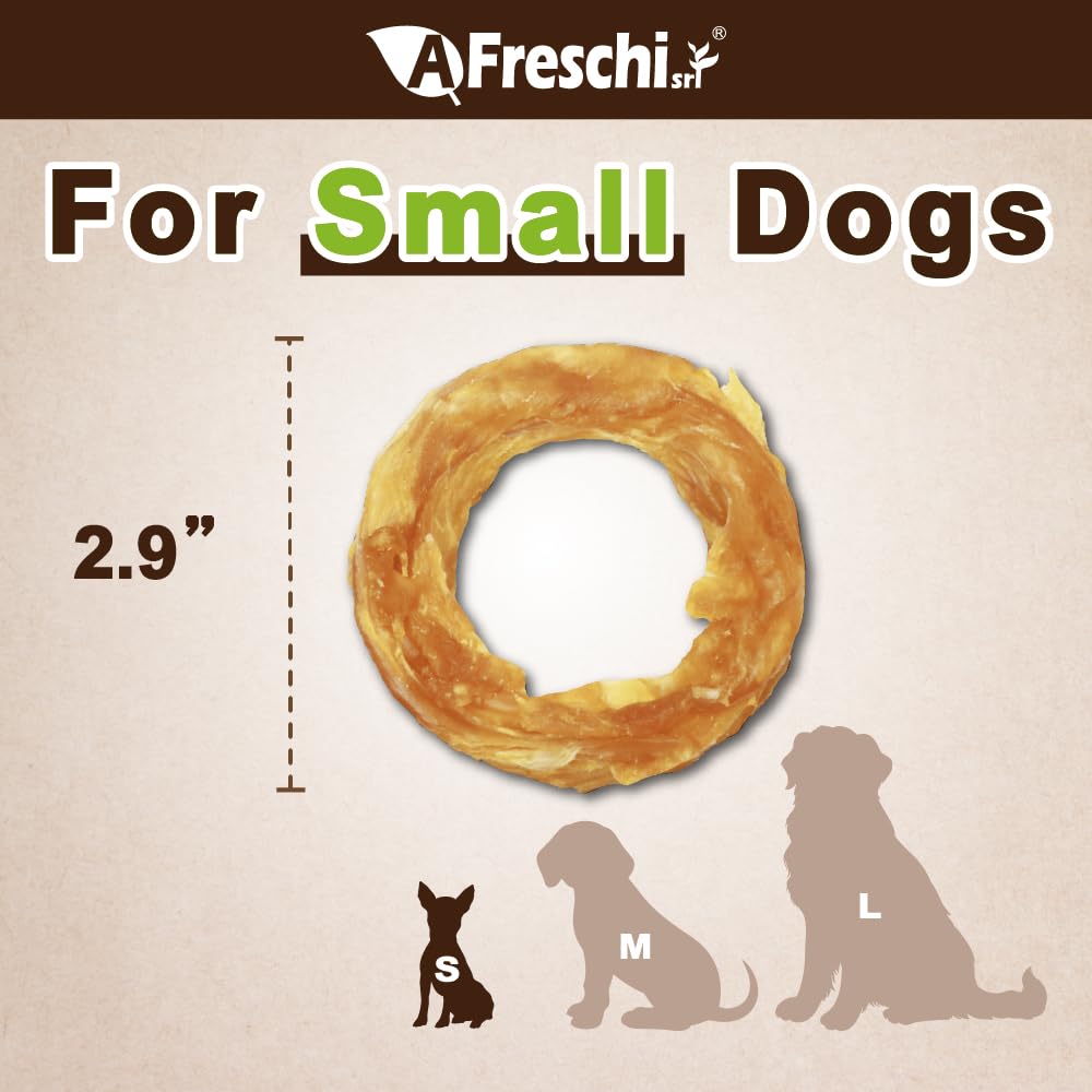 A Freschi srl Turkey Tendons USA-sourced tendons shown, high-protein, safe treat.