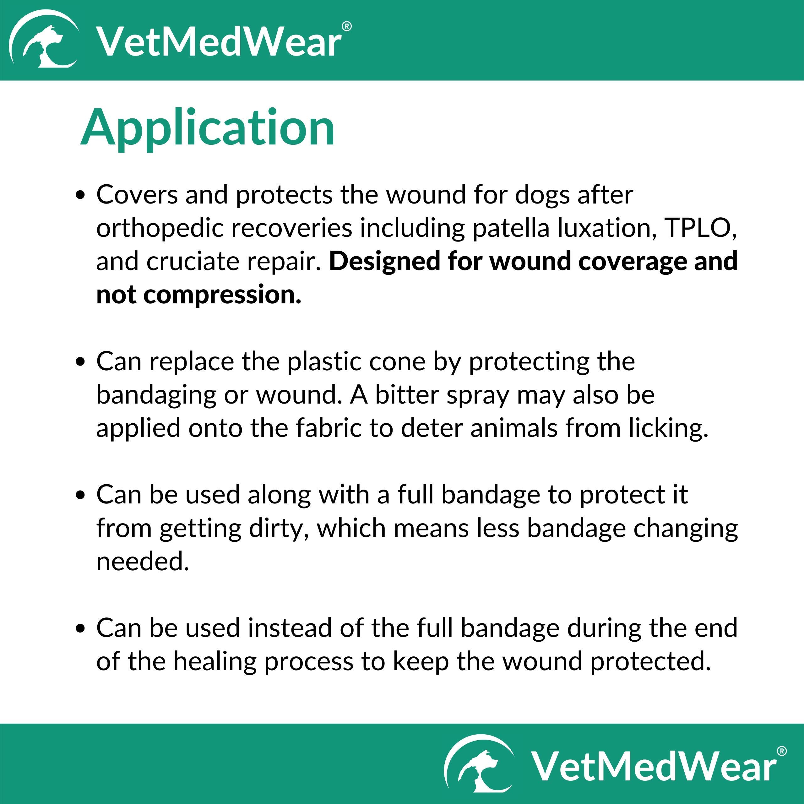 After Surgery Wear hip-thigh wound protective sleeve for dogs, helps shield area
