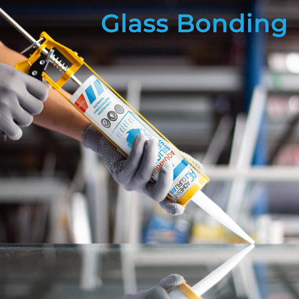 AG Adhesive Guru clear sealant curing time visual emphasizes quick dry touch