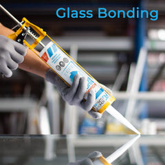 AG Adhesive Guru clear sealant curing time visual emphasizes quick dry touch