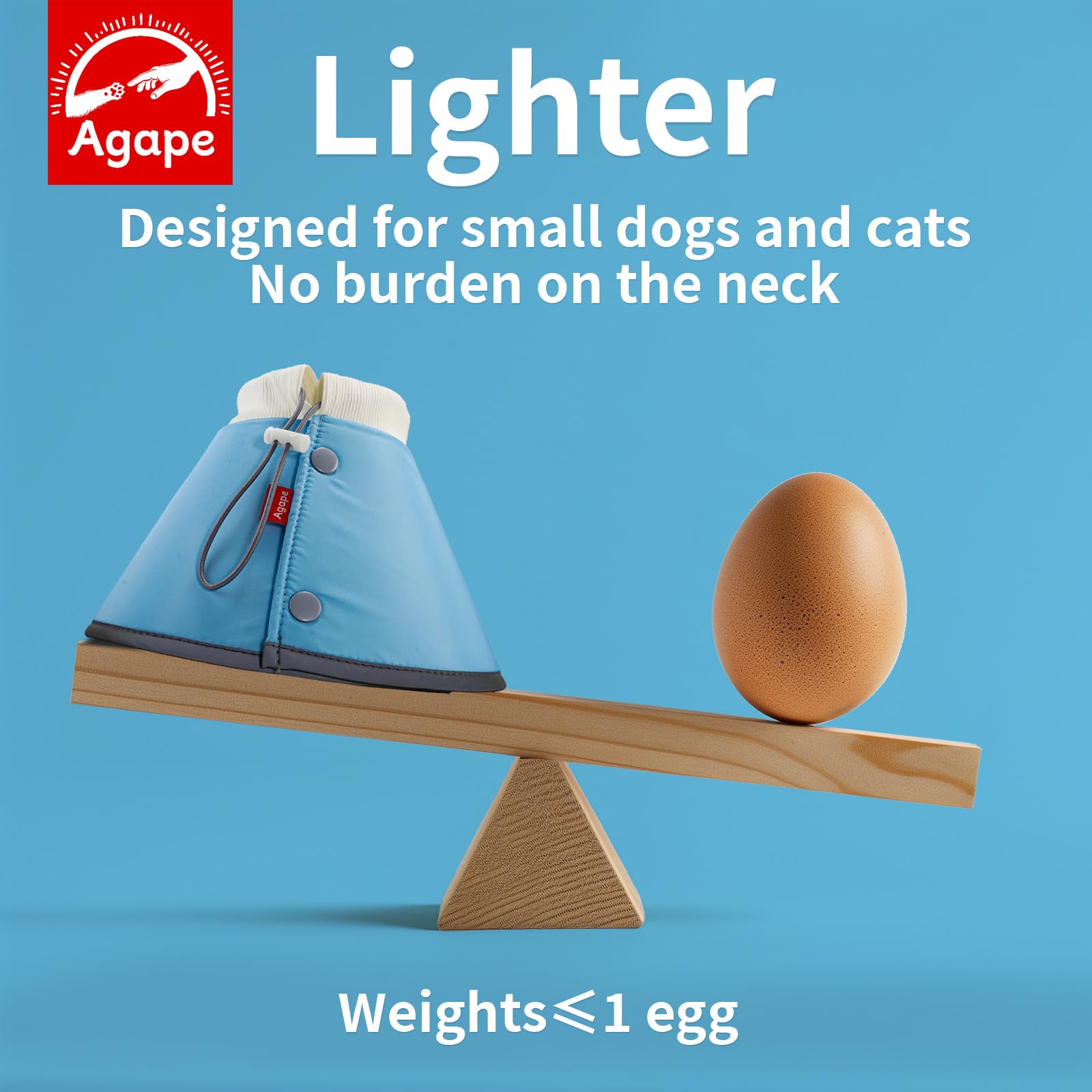 Agape cone is water-repellent and easy to wipe clean