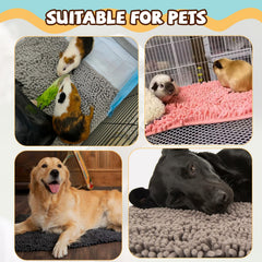 Agolctry guinea pig liner blue with non-slip backing reduces movement.
