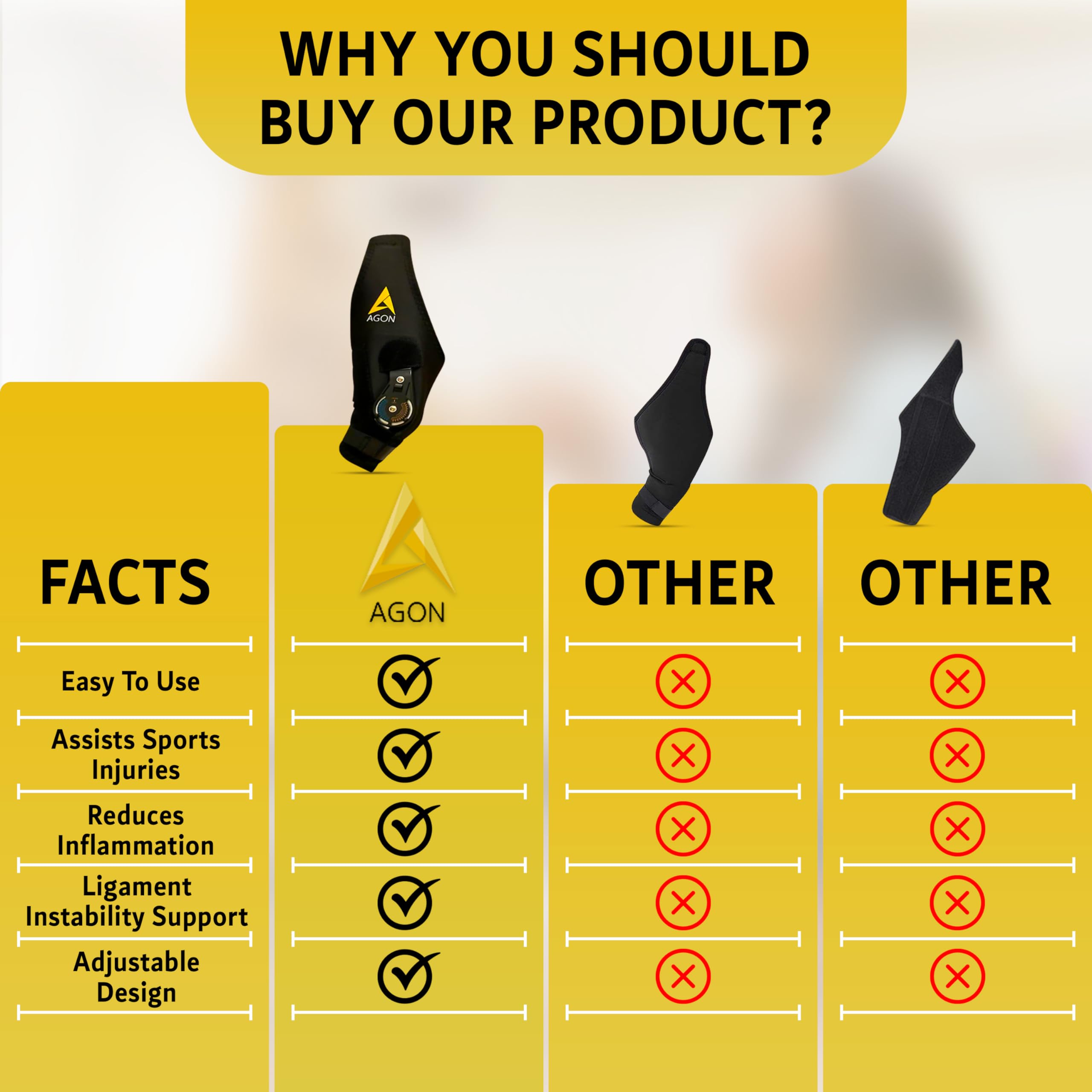AGON dog knee brace breathable design keeps your dog comfortable during wear.