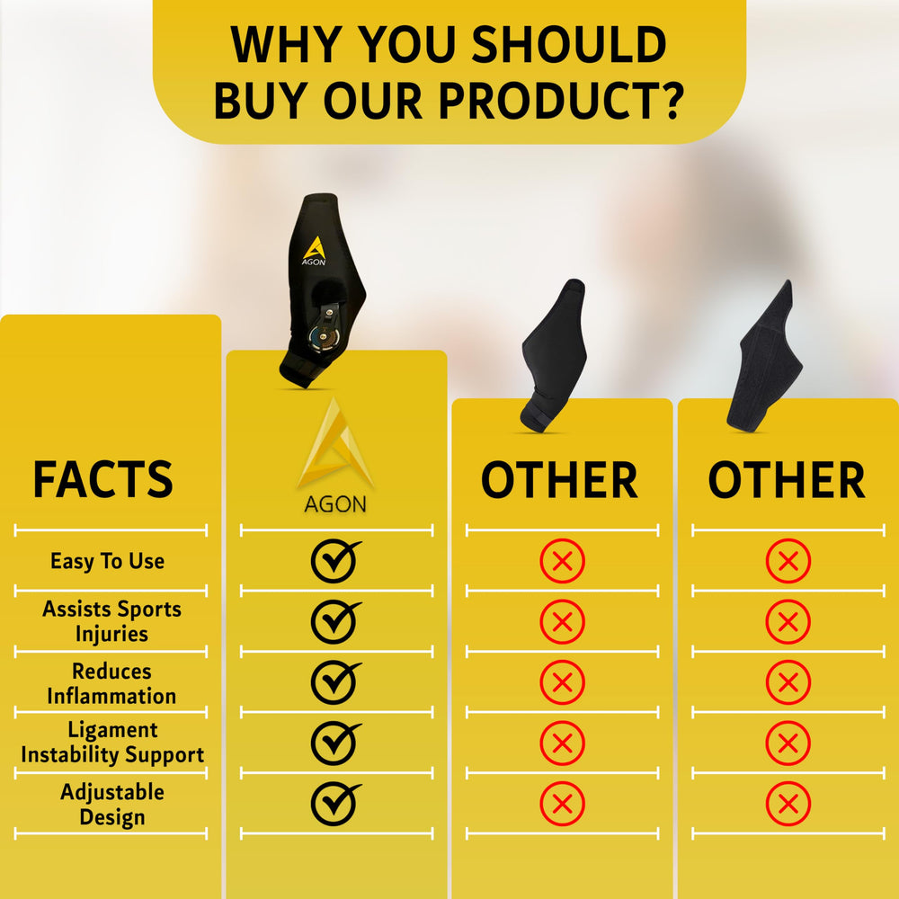 AGON knee brace breathability close-up demonstrates moisture-wicking neoprene for longer wear.
