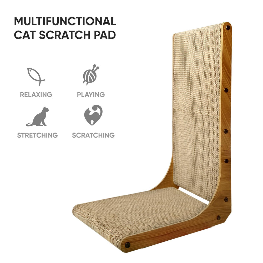 AGYM Cat Scratcher with box included keeps scraps contained