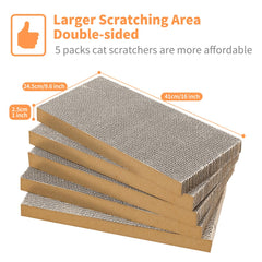 AGYM Cat Scratcher cardboard pad rectangle highlights a large two-sided scratching surface