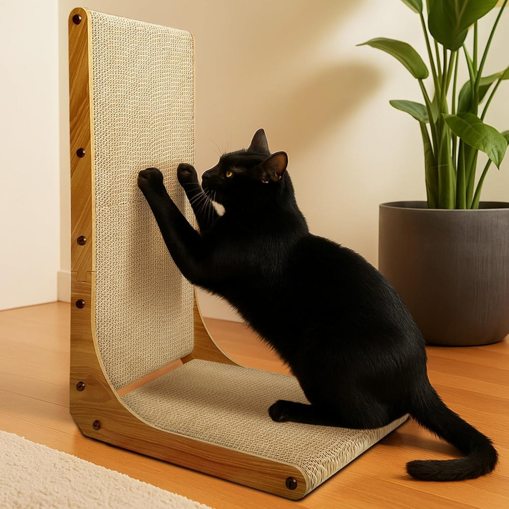 AGYM Cat Scratcher recyclable cardboard emphasizes sustainable, eco-friendly cat furniture.