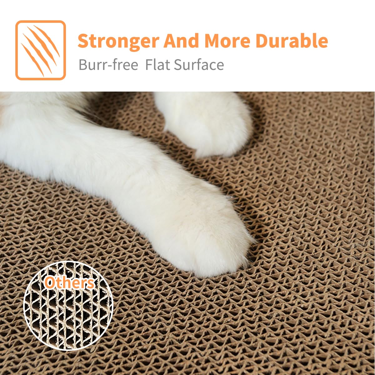AGYM Cat Scratcher room-corner placement image suggests easy corner setup