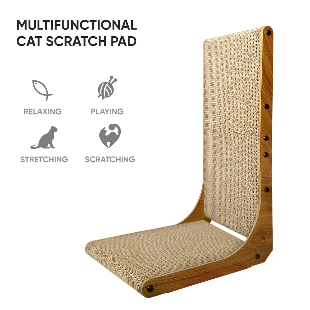 AGYM Cat Scratcher texture closeup shows durable scratch surface.