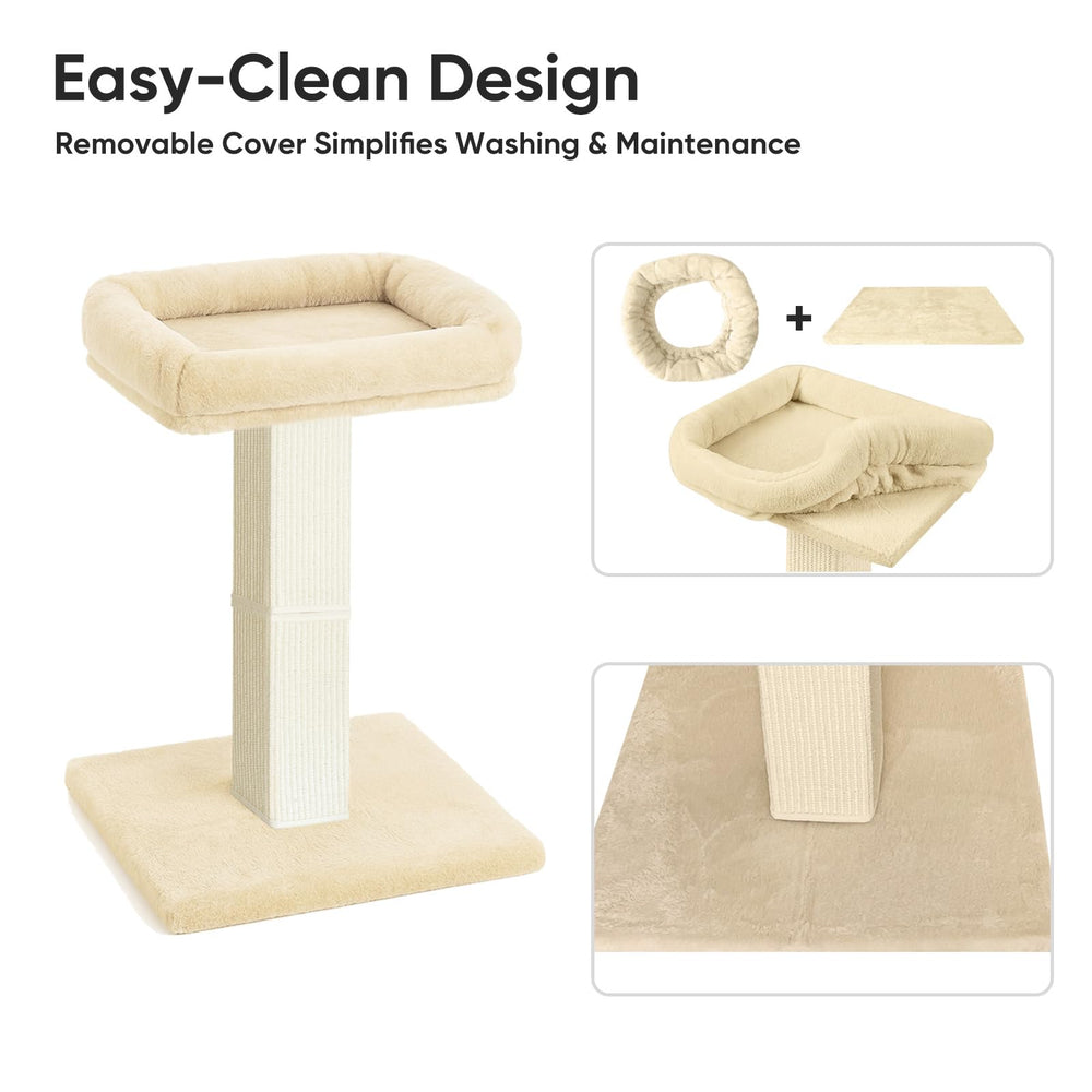 AGYM Cat Scratching Post 32-inch tall design fits small spaces with vertical fun