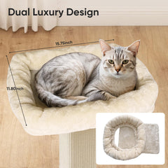 AGYM Cat Scratching Post carpet pad highlights textured surface for multi-texture scratching variety