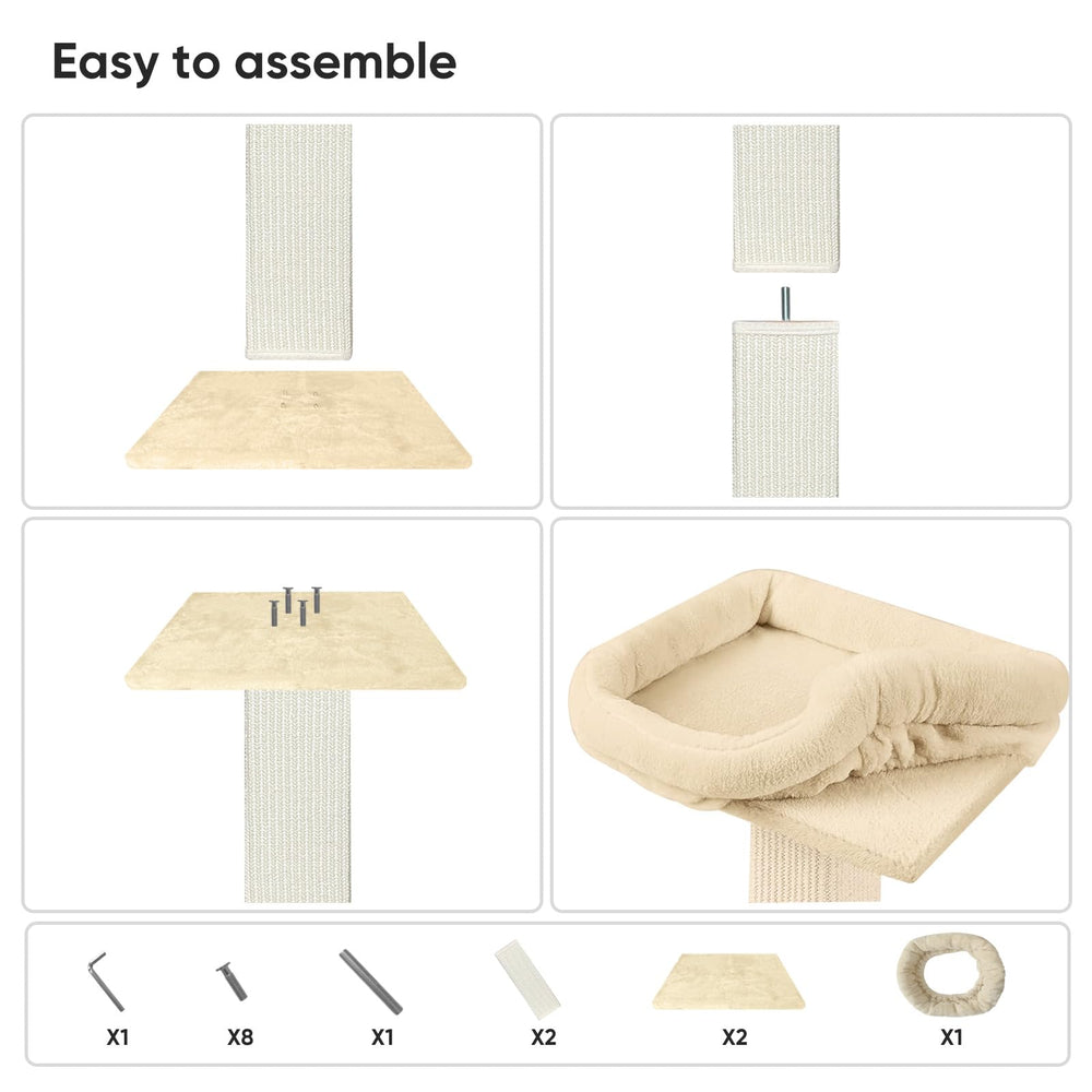 AGYM Cat Scratching Post compact silhouette blends with modern interiors