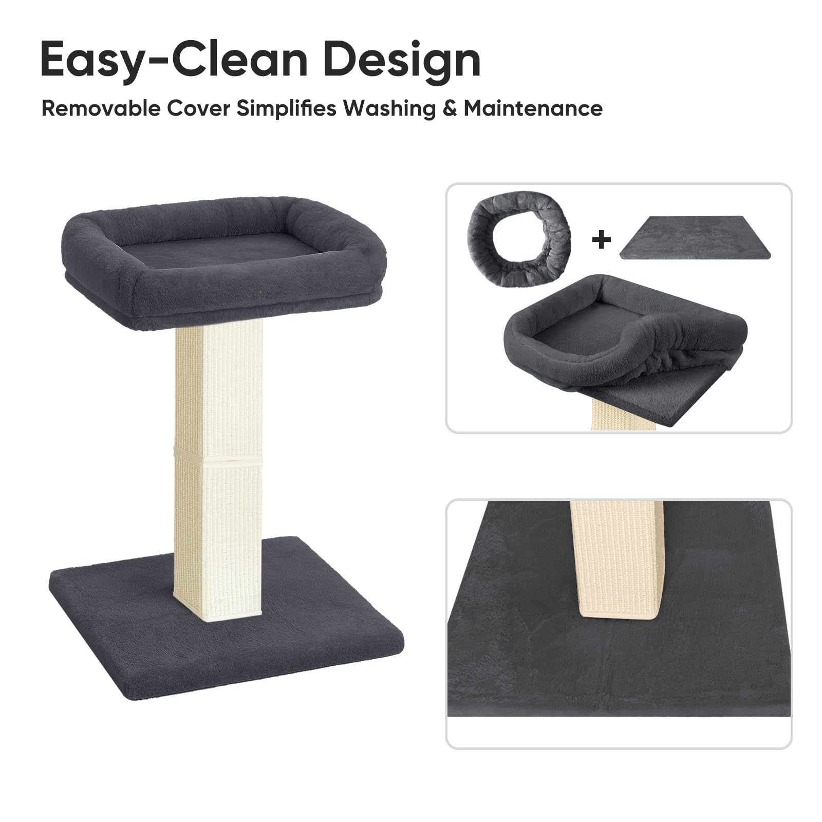 AGYM Cat Scratching Post space-saving design demonstrates vertical fun in compact homes.