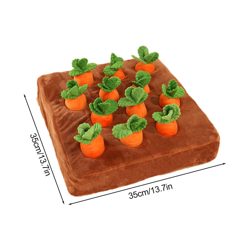 AGYTBG Carrot Snuffle Mat nosework feature helps mental stimulation during play.