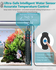 AHJ aquarium heater overheat warning signals safe operation.