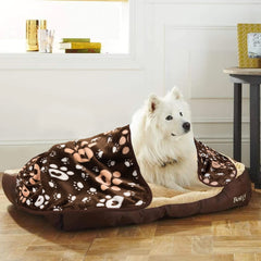 AHOOCUSTOM Dog Blanket 80x60 overview showing large coverage for sofas and beds