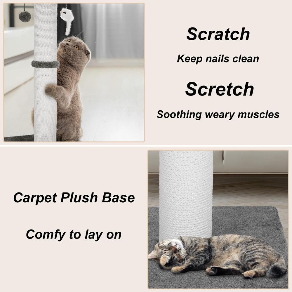 Ahomdoo easy-assembly design simplifies setup for quick feline use.