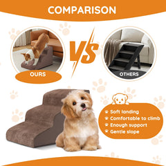 Ahpmeoa dog steps removable cover makes cleaning simple and quick