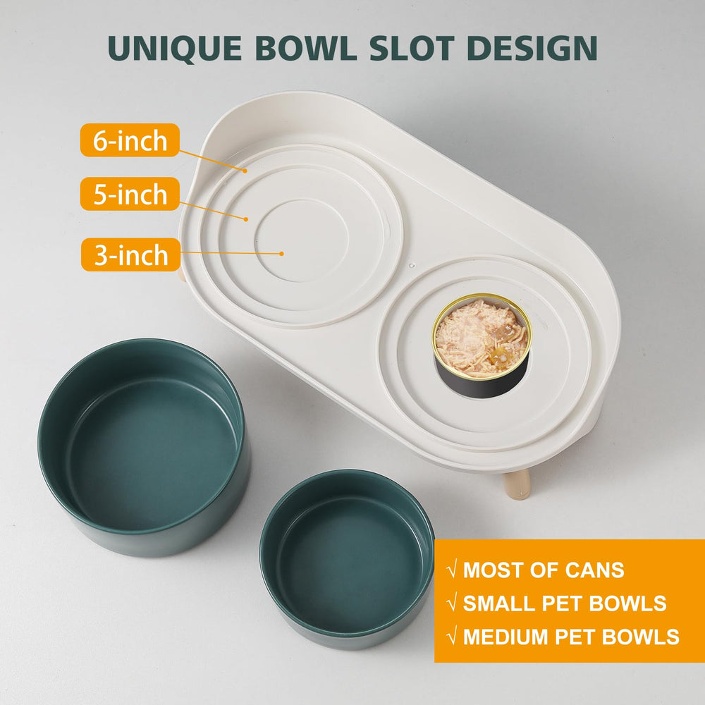 AHX BPA-free stand with microwave-safe bowls simplifies daily cleanup.