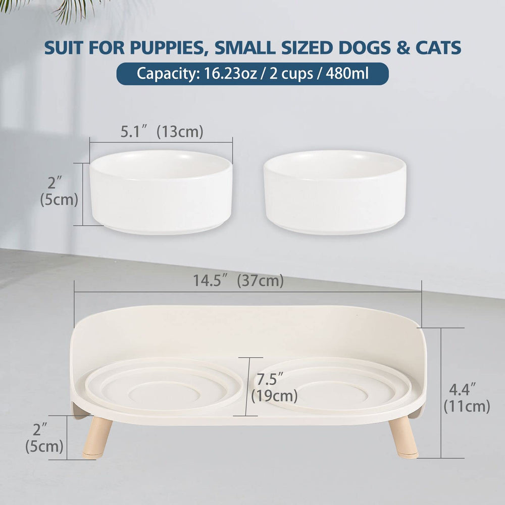 AHX ceramic water bowl 480 ml keeps hydration easy