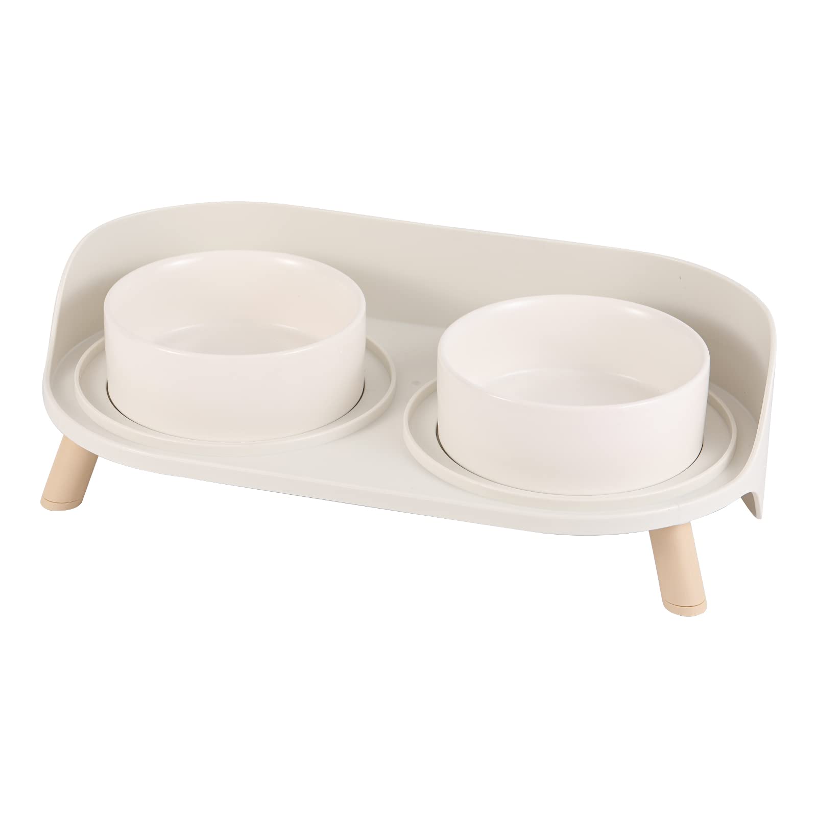 AHX raised bowl set on a stand improves feeding posture for cats