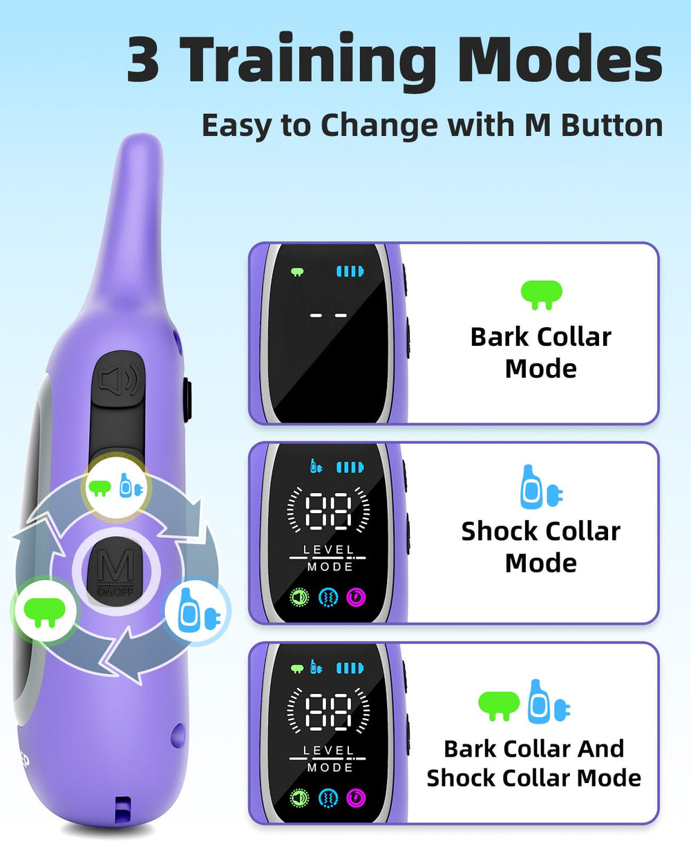 AIKEEP IP67 waterproof e-collar for rain, swimming, and muddy adventures.