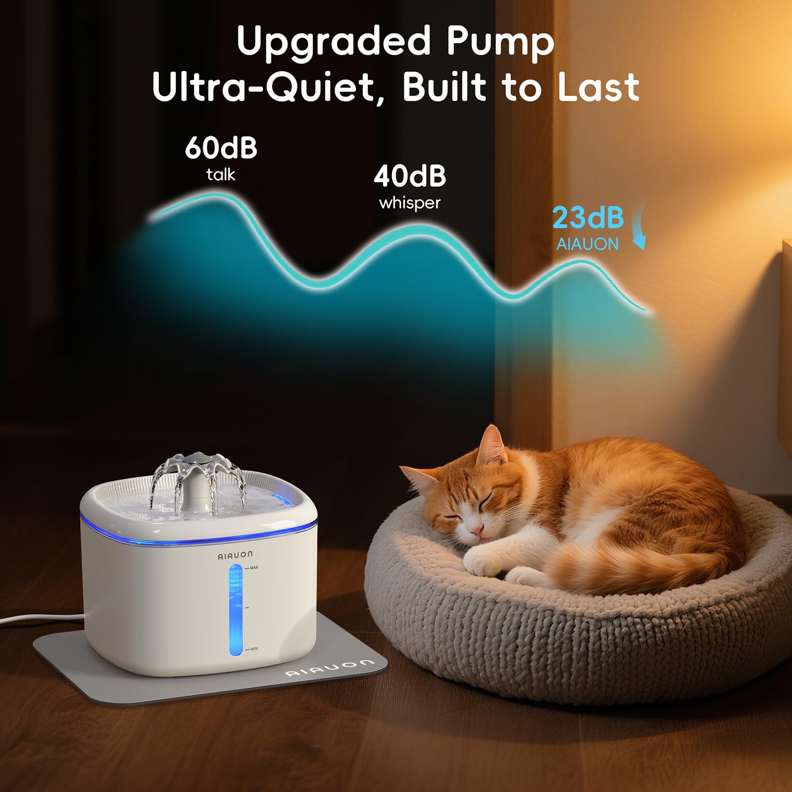 AIAUON included cleaning brush helps prevent scale buildup