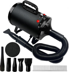 AIBETOMG high velocity dryer front view showing powerful airflow for quick pet drying.