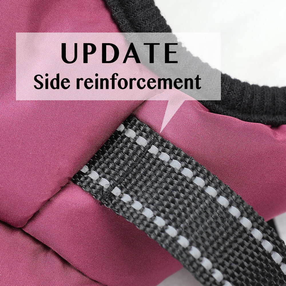 Aiboria dog coat reinforced zipper prevents snagging during outdoor play.