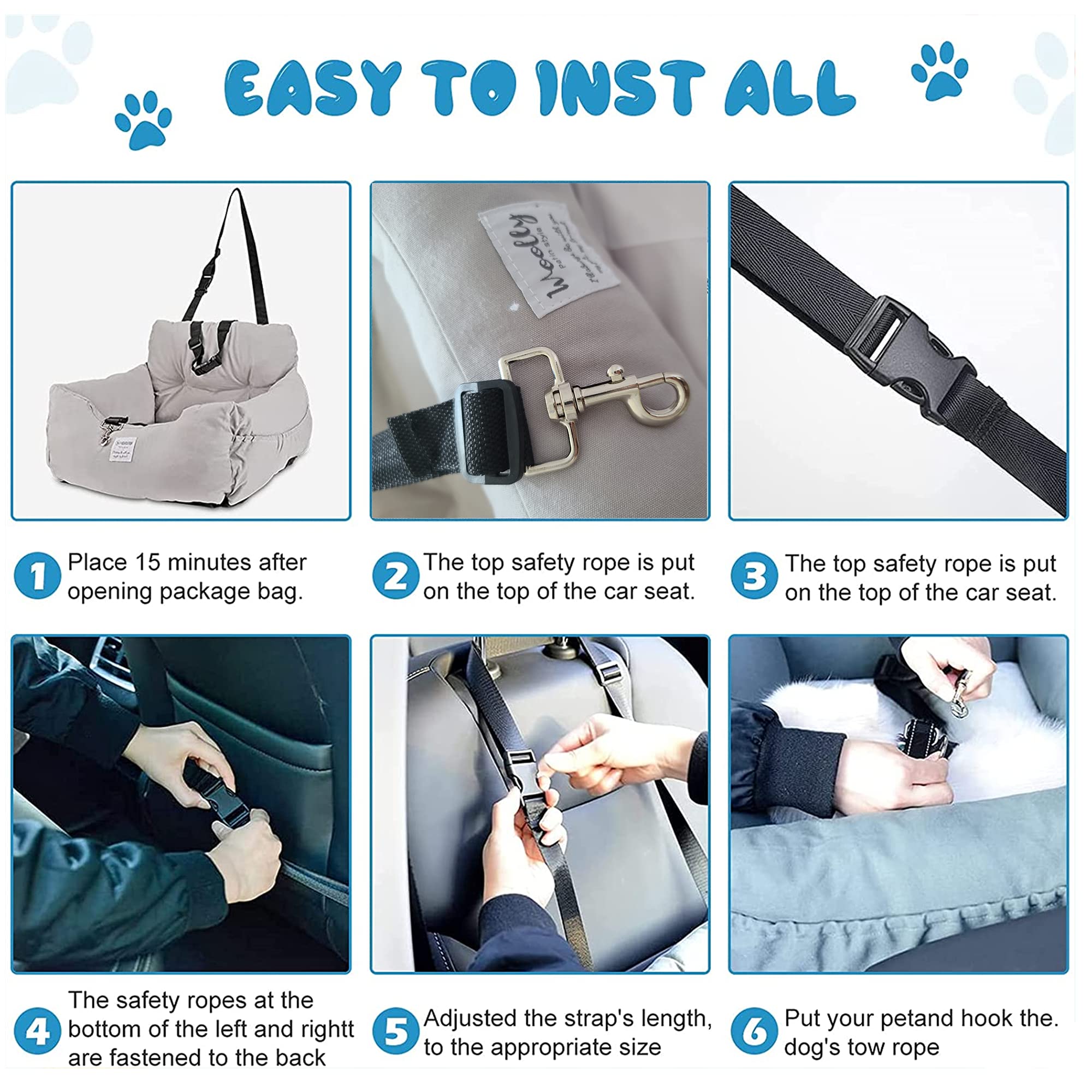AidouPet dog car seat made with durable materials for long use
