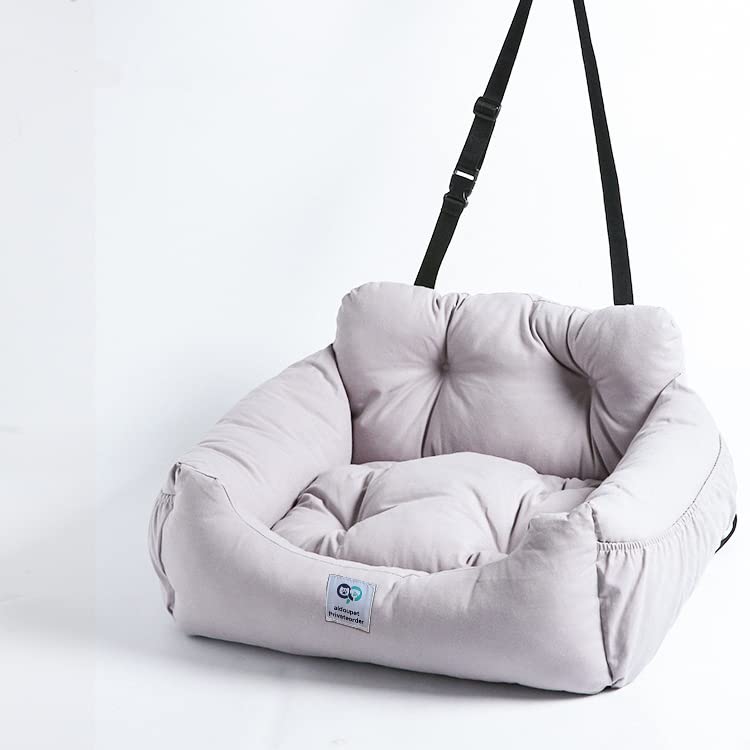 AidouPet dog car seat front view with plush padding for comfort