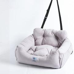 AidouPet dog car seat front view with plush padding for comfort