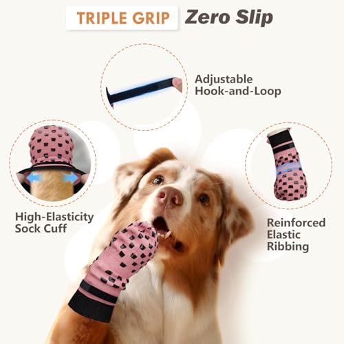 AIEDOULER anti-lick dog socks protect paws during recovery and quiet time.