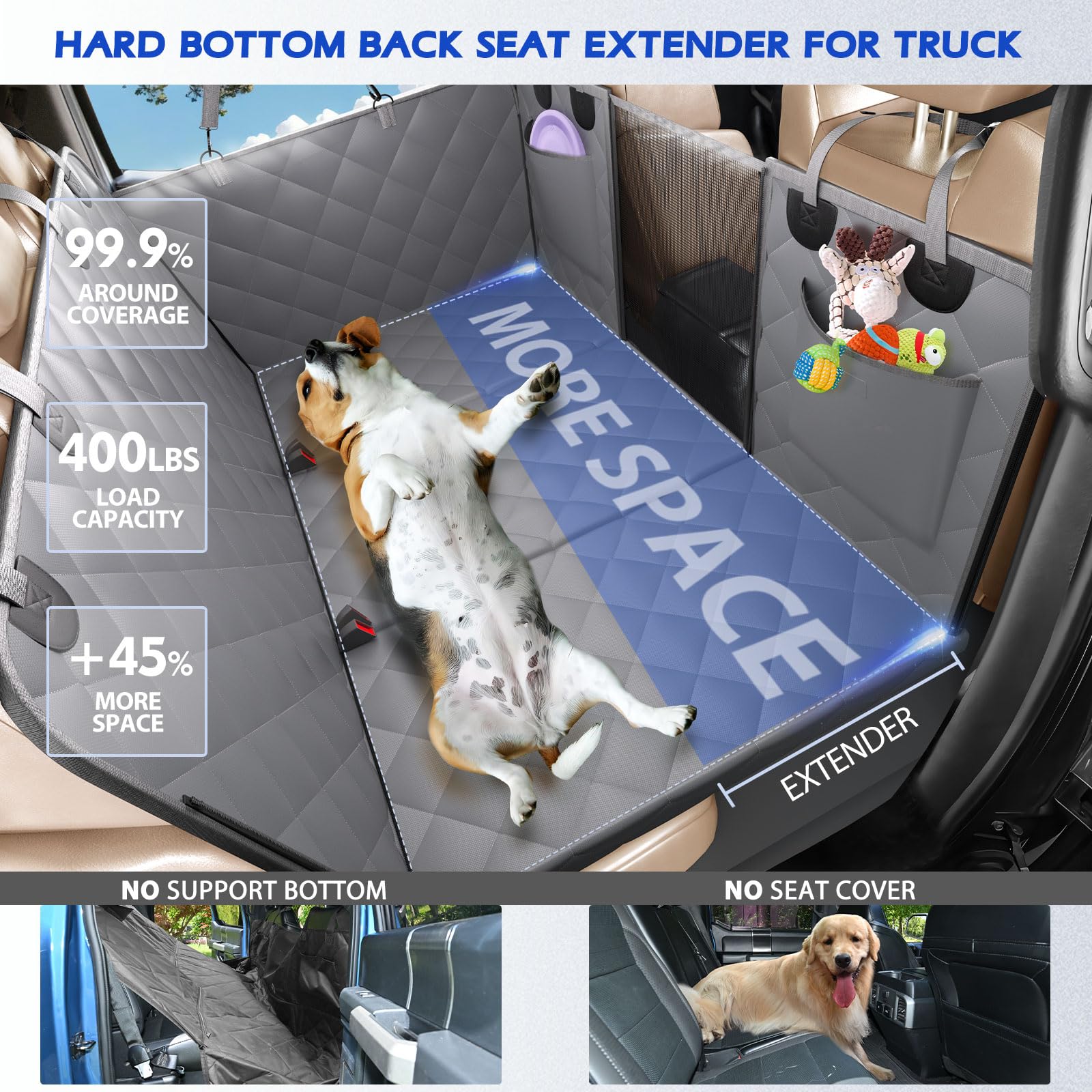 AIEDOULER backseat measure guide helps ensure a precise truck fit