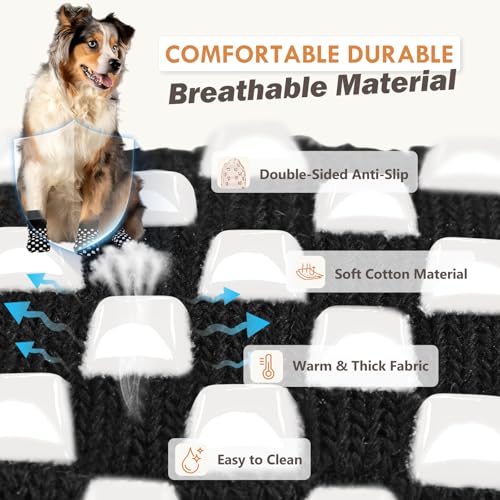 AIEDOULER breathable cotton blend provides comfortable paw protection all day.