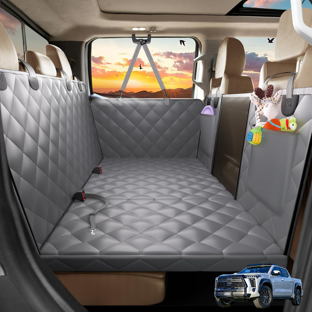 AIEDOULER back-seat-extender dog hammock protects seats and keeps dogs comfy on trips