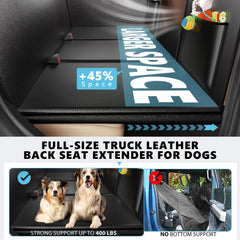 AIEDOULER dog seat cover hard bottom keeps pets stable and protects upholstery.