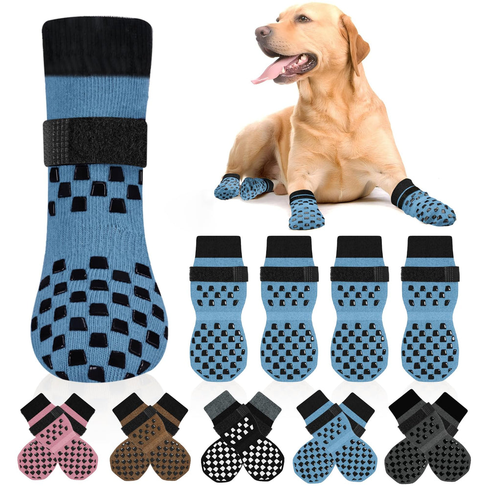 AIEDOULER non-slip socks with triple-stay design secure fit during active play.