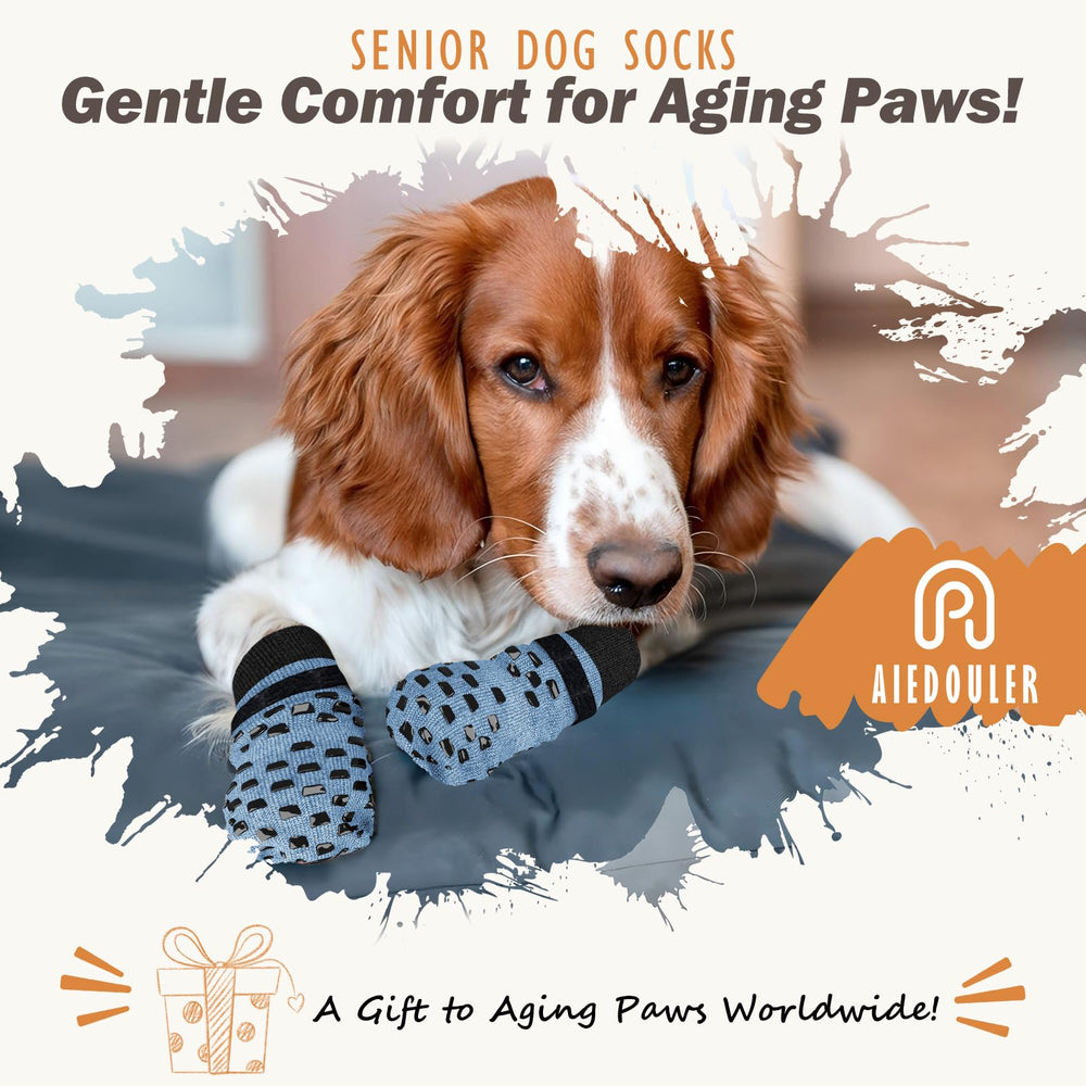 AIEDOULER paw-protection socks help prevent licking when needed.