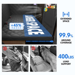 AIEDOULER three-panel hammock structure provides flat, secure pet support.