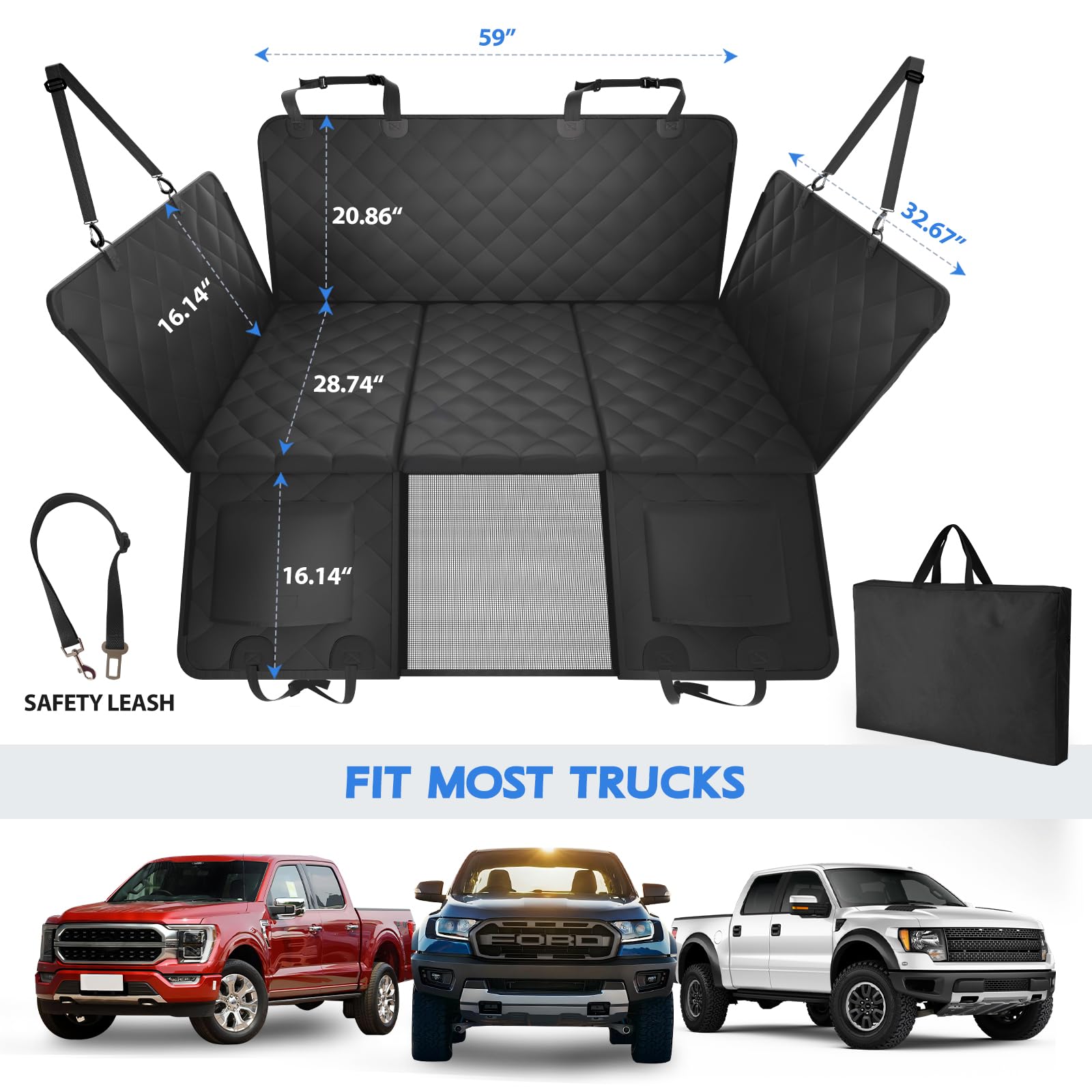 AIEDOULER waterproof scratch-proof cover protects seats and resists messes.