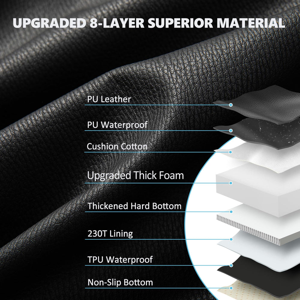 AIEDOULER waterproof scratch-proof material guards against spills and claws.