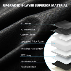 AIEDOULER waterproof scratch-proof material guards against spills and claws.