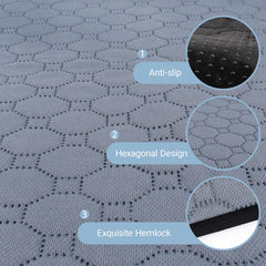Aifong guinea pig cage liner anti-slip base prevents slips and floor scratches.