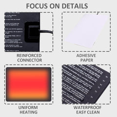 Aiicioo Reptile Heating Pad upgraded adhesive material for secure, long-lasting bond.