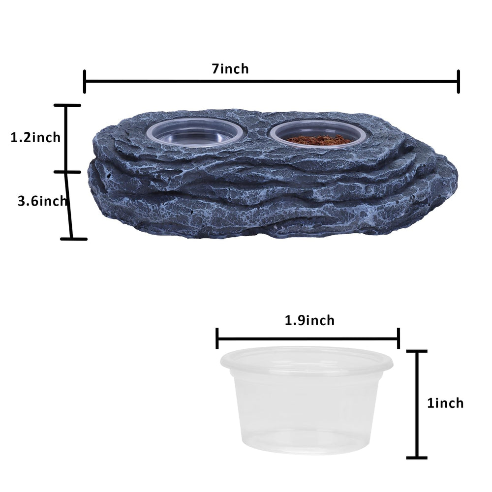 Aiicioo resin durable material offers long lasting feeding solutions for small reptiles