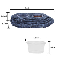 Aiicioo resin durable material offers long lasting feeding solutions for small reptiles